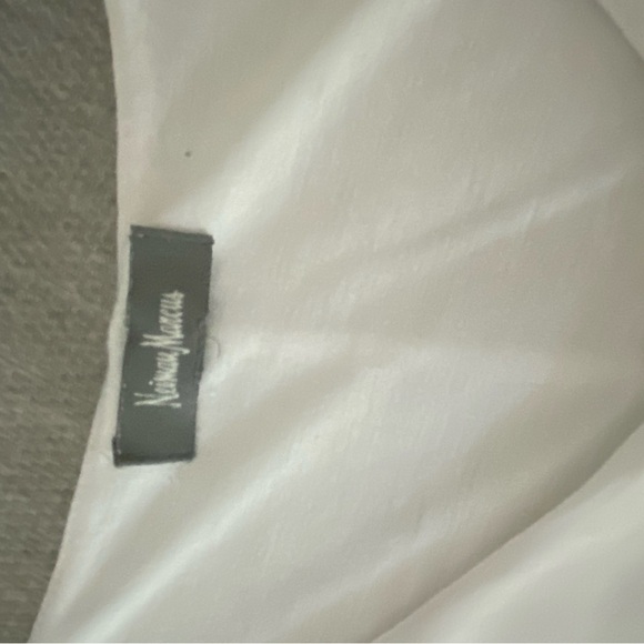 Neiman Marcus White Ruffle Sleeve Top - Picture 11 of 11